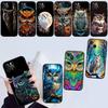 Cartoon Art Owl New Phone Case for iPhone 6 6s 7 8 11 12 13 14 15 16 17 16E XS Pro Max XR X SE Air