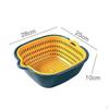 Double Layer Washing Basket Food Strainer Multifunctional Household Sturdy Fruit Cleaning Basin