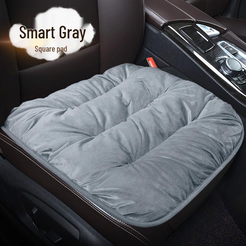 Velvet Car Lumbar Support Cushion Set: Thickened, Warm & Comfortable for Autumn/Winter