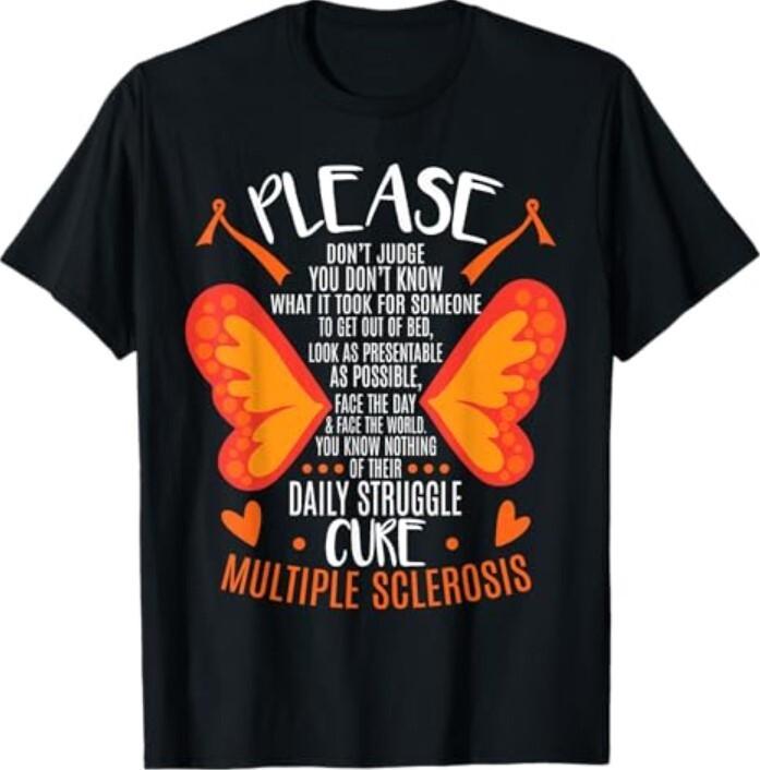 Orange Ribbon MS Awareness T-Shirt Unisex T-Shirt