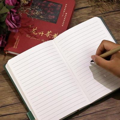 Retro Literary Journal: Thick Lined Notebook Planner & Student Gift