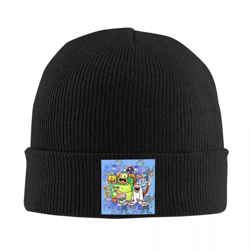 My Singing Monsters Characters Warm Knitted Cap Hip Hop Bonnet Hat Autumn Winter Outdoor Beanies Hats for Unisex Womenx Adult