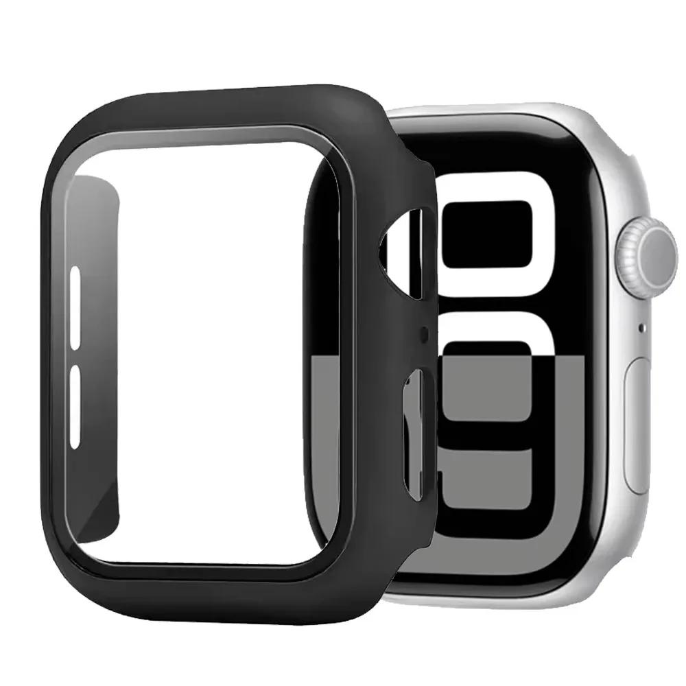 Tempered Glass+Cover For Apple Watch 11 10 46mm 42mm Ultra 3/2 49mm Screen Protector Case iWatch Series 9 8 7 6 5SE 45mm 44 40mm