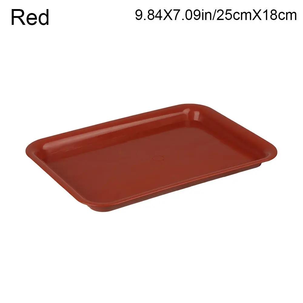 1Pcs Heavy Duty Rectangle Durable Plastic Tray Saucers Indoor Outdoor Plant Saucer Drip Trays