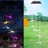 Solar Windspiel Lichter Außen Wasserdicht LED Farbwechsel Kolibri Schmetterling Fee Hängelichter Terrasse Garten Hof Dekoration