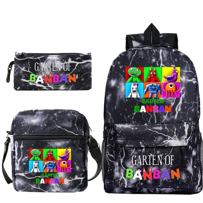 Spotted Garden Primary School Bag Shoulder Bag Pencil Bag Three-piece Set