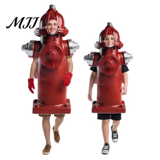 Stage Performance Apparel Hydrant Costume for Adults and Kids, Realistic Cosplay Halloween Outfits Apparel, Hooded Dress-Up Outfit Festival Parties