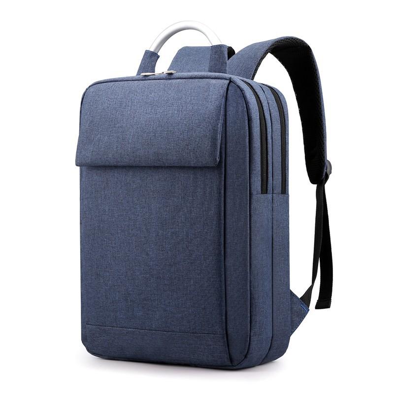 Simple multifunctional backpack new solid color business leisure computer bag office class student schoolbag travel bag women