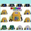 Stylish Crossbody Bag For School And Travel With Rainbow Friends Design