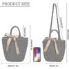 Straw Shoulder Bag Women's Summer Beach Bag Raffia Bag Lightweight Crossbody Bag