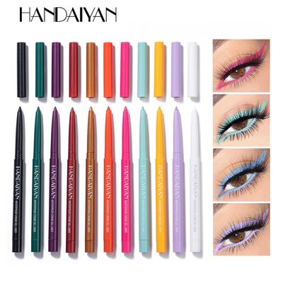 Rotatable Waterproof and Easy-to-dry Rainbow Color Stage Performance 6-pack Eyeliner Pencil