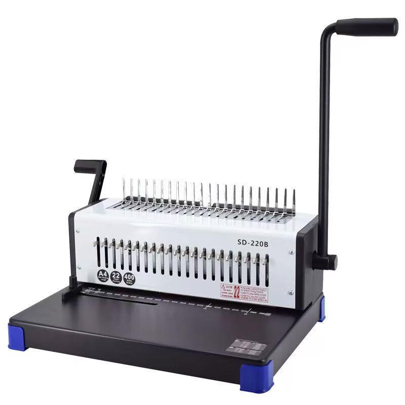 Leisheng SD-220B Strip, Comb & Wire Binding Machine CN plug (adapter included)
