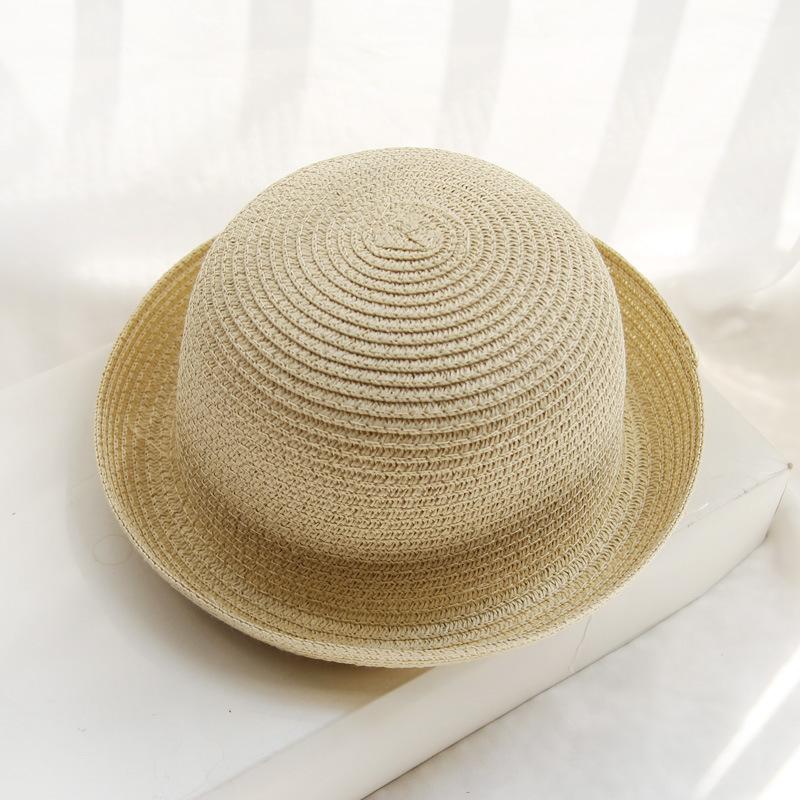 

Children s straw hats, boys and girls, summer sun protection, sun hat, crimped sun hat, top hat, cute straw hat