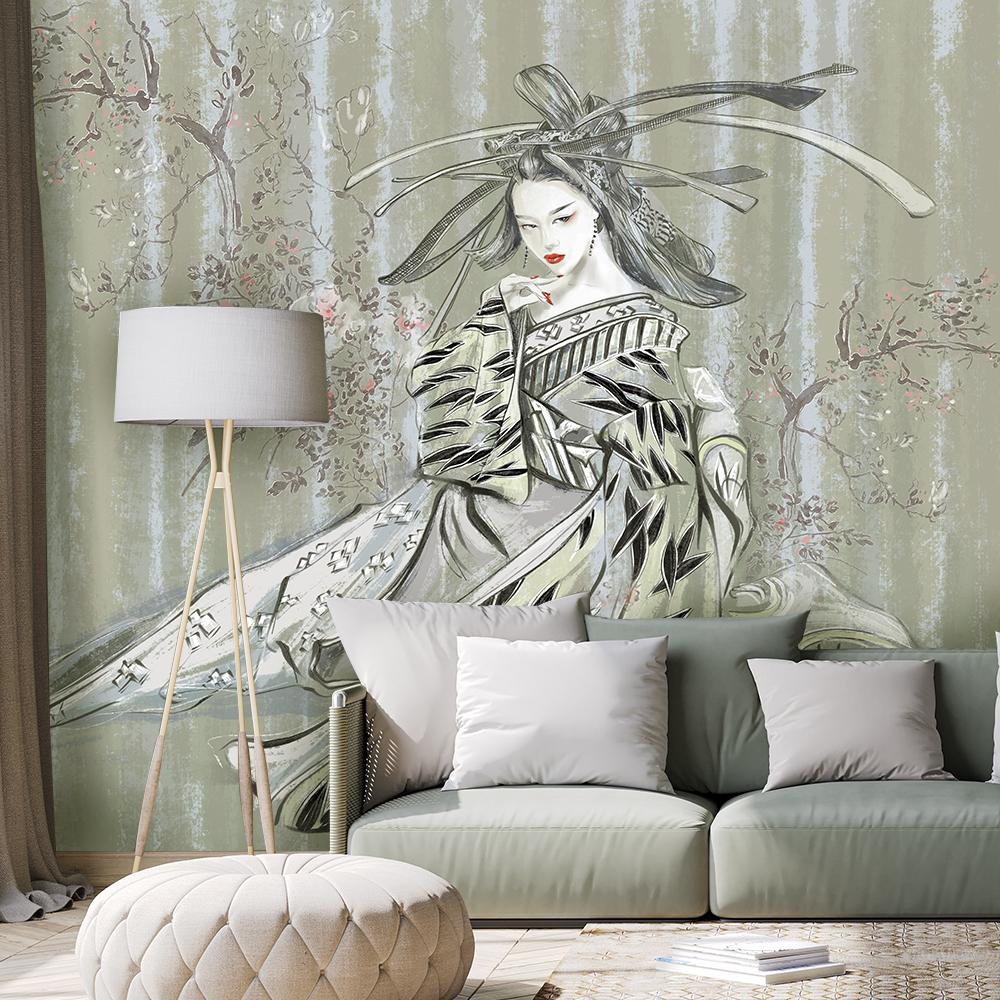 Wallpaper Traditional Japanese Geisha