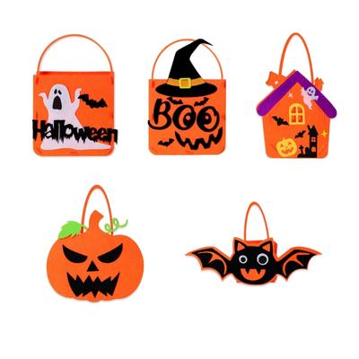 Large Capacity Halloween Favor Bag With Eerie Designs Thin Pliable Storage For Trick Otherwise Treat