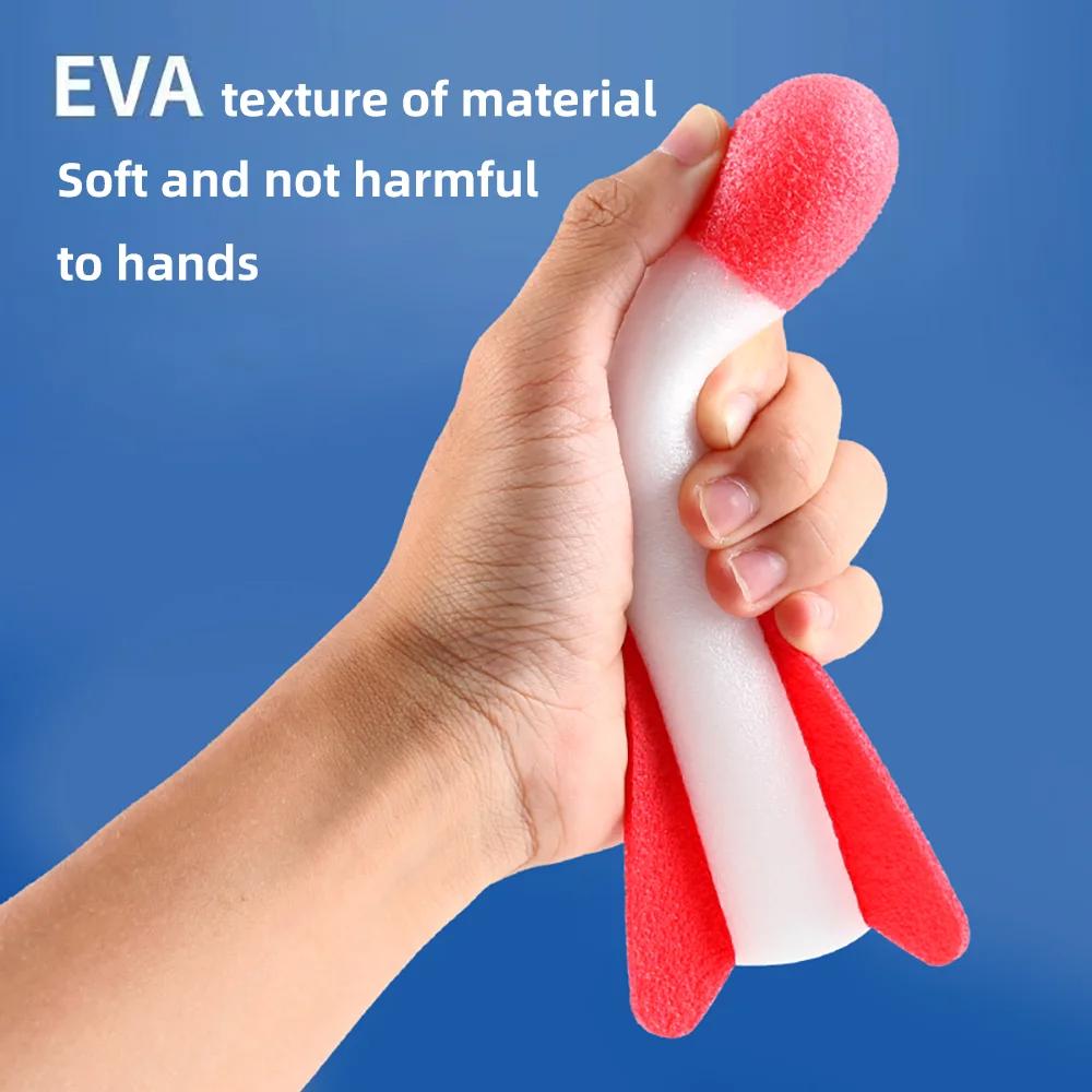 Kids Rocket Launcher Toy Foam Rockets and Sturdy Launcher Stand Outdoor Family Games Fun Outdoor Toy for Kids Birthday Gifts