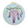 Floral Patterns Flower Ribbon Embroidery Kit Colorful Embroidery Set Cross Stitch Set  Beginner