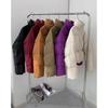 Women's Autumn Winter Stand Collar Short Jacket Solid Simple Padded Outwear