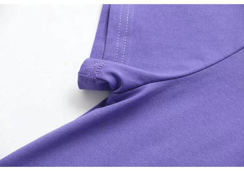 2021 Plus Size Summer Short Sleeve Women's Drawstring Irregular T-shirt, Slimming Design for 200 Jin 464