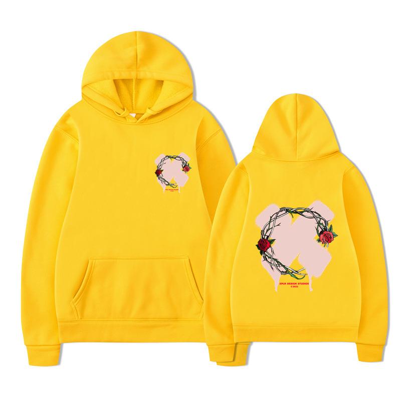 Autumn Winter Letter Print Men Hoodies Boys Harajuku Girls Hip Hop Pullover Fancy Music Gift Casual Loose Comfortable Sweatshirt