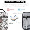Frische Blume Wildpferd Isolierte Lunchtasche für Damen Büro Kühltasche Thermische Lebensmittelbox Tragetasche Auslaufsicherer Lunchbox-Behälter