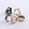 20 Stück/Los Mode Herz Streifen Edelstahl Liebesringe Für Männer Frauen Mix Stil Party Geschenke Schmuck Zubehör