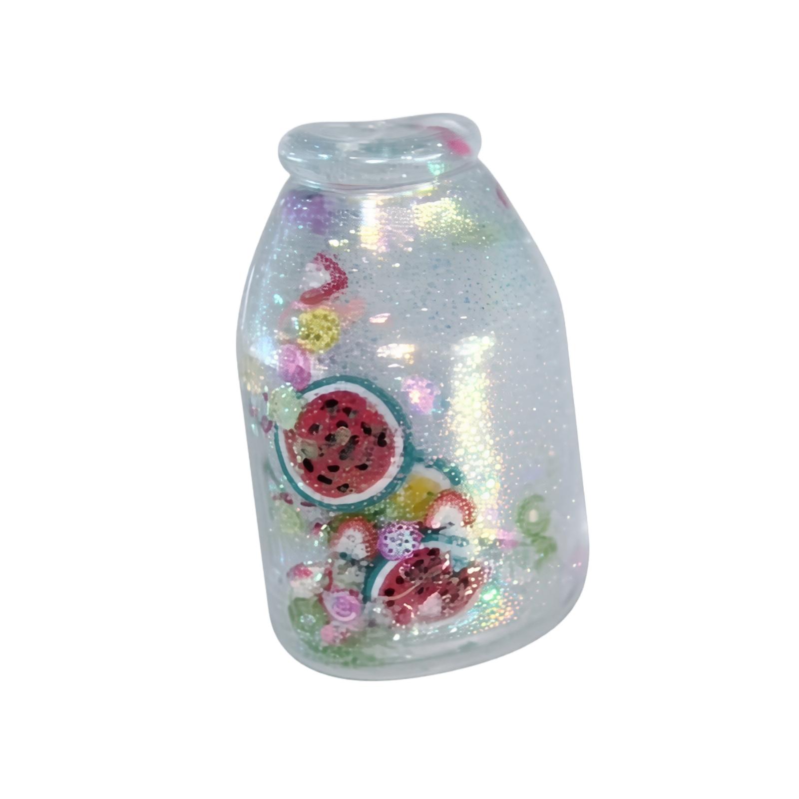 Maltose Drifting Bottle Squeeze Toy Stress Relief Sensory Bottle with Glitter and Floating Elements for Relaxation and Focus One Size синий