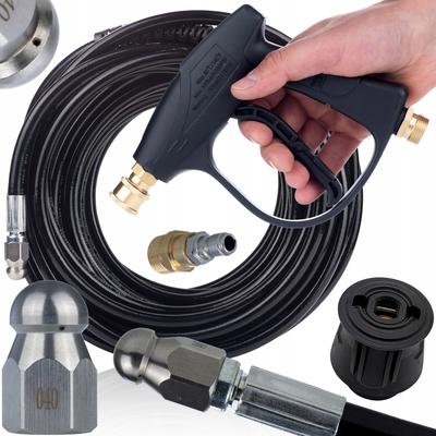 CanalJet Click Compact – Zestaw Do Czyszczenia Kanalizacji | Wąż 20 M | Pistolet 300 Bar | Kompatybilny Z Myjkami Karcher K2–K7