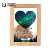 Heart Starry Sky LED Photo Frame: Custom Anniversary & Valentine's Day Gift