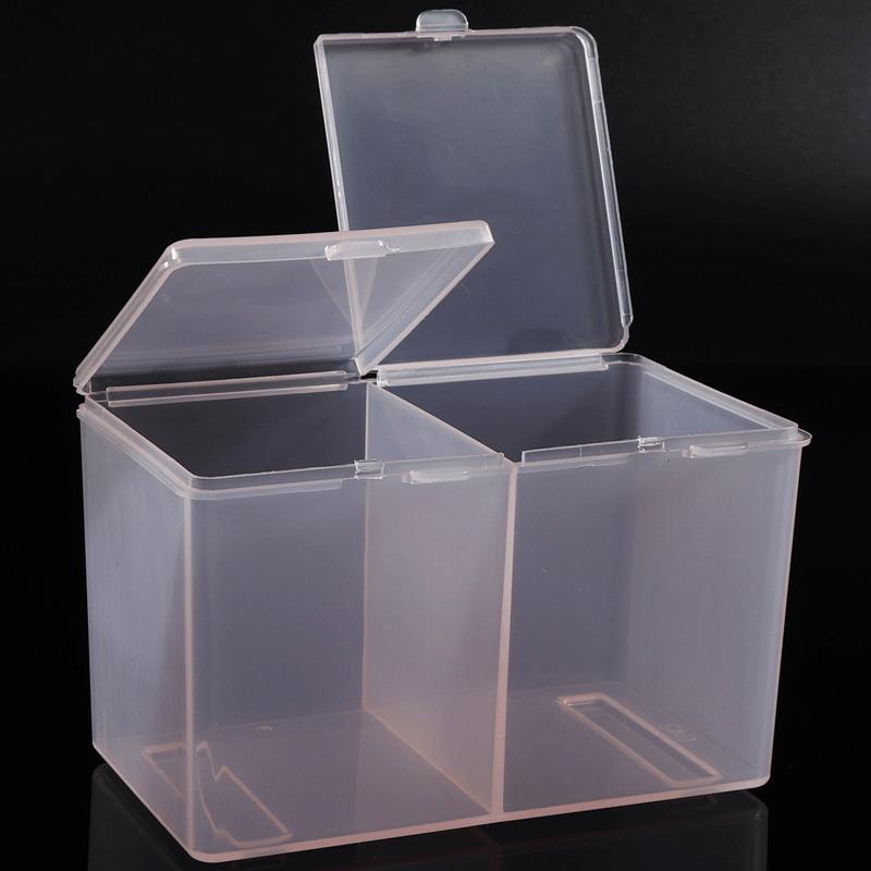 1Pc-Portable Storage Box Nail Accessoires Wipes Cotton Pads Swab Rods Container Case Nail Art Toos Organizer