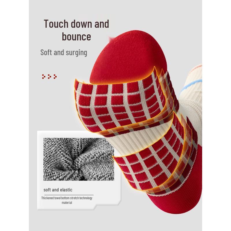 Men's Elite Long Tube Basketball Socks - Terry Bottom, Sweat-Absorbent, Odor-Resistant, Mid-Calf, High-Top Sports Running.