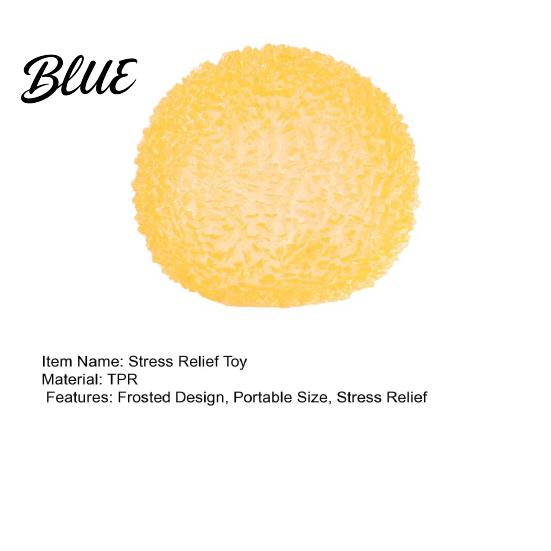 Soft Squeeze Ball Semitransparent Frosted Stress Anxiety Relief Textured Toy Sensory Decompression Fidget Party Favors Relaxation