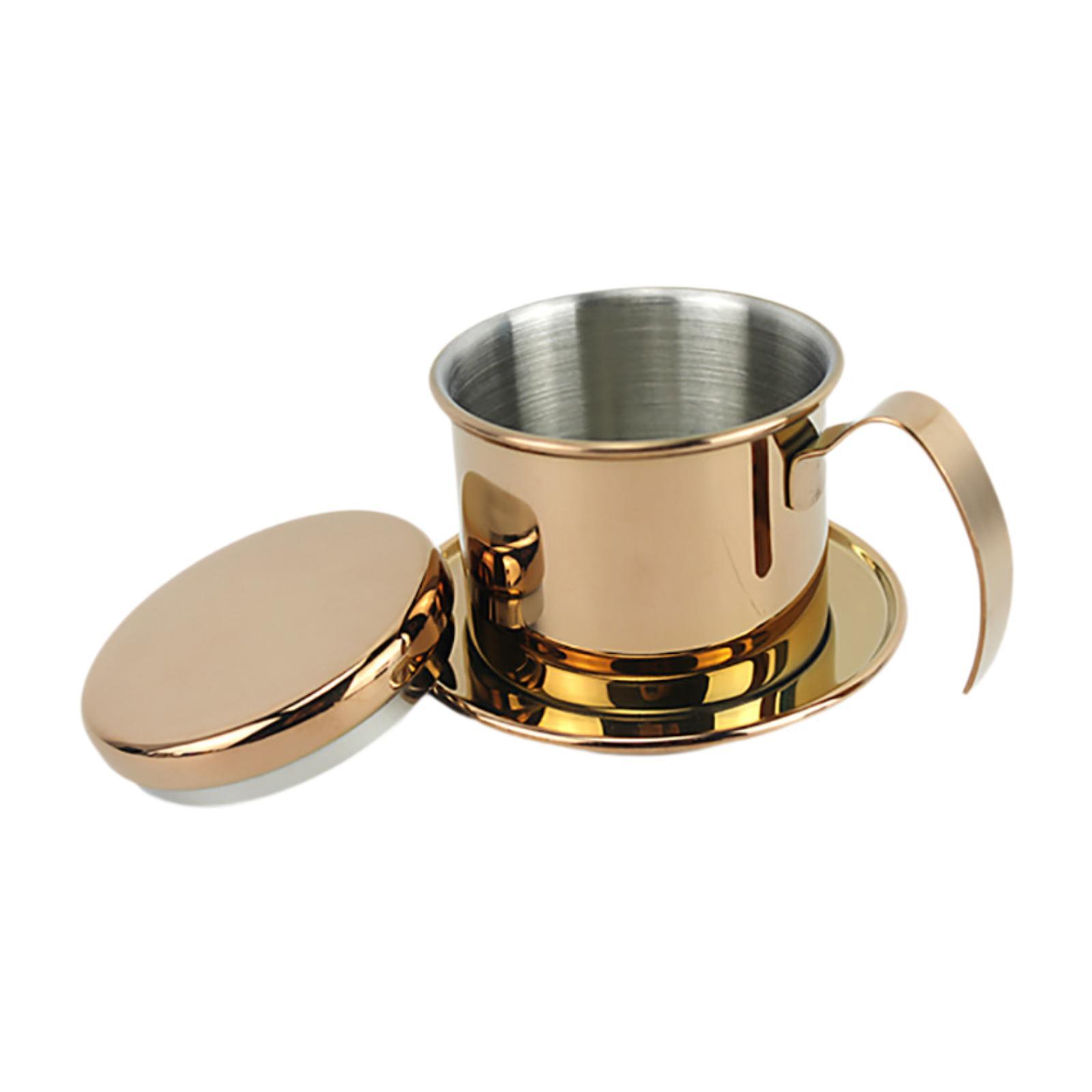 

Кофейный фильтр вьетнамского типа для кемпинга, кафе, бара золотистый