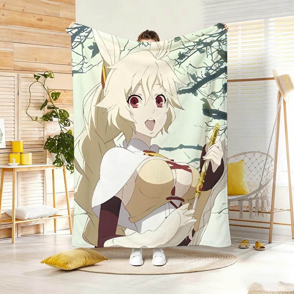 Anime Character N-Nashetania Lui Piena Throw Soft Warm Throw Blanket for Bedroom Living Room Bed Travel Camping Picnic Gift