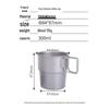 Portable Pure Titanium Travel Mug with Folding Handle - Outdoor Tea Infuser & Kettle Cup Set