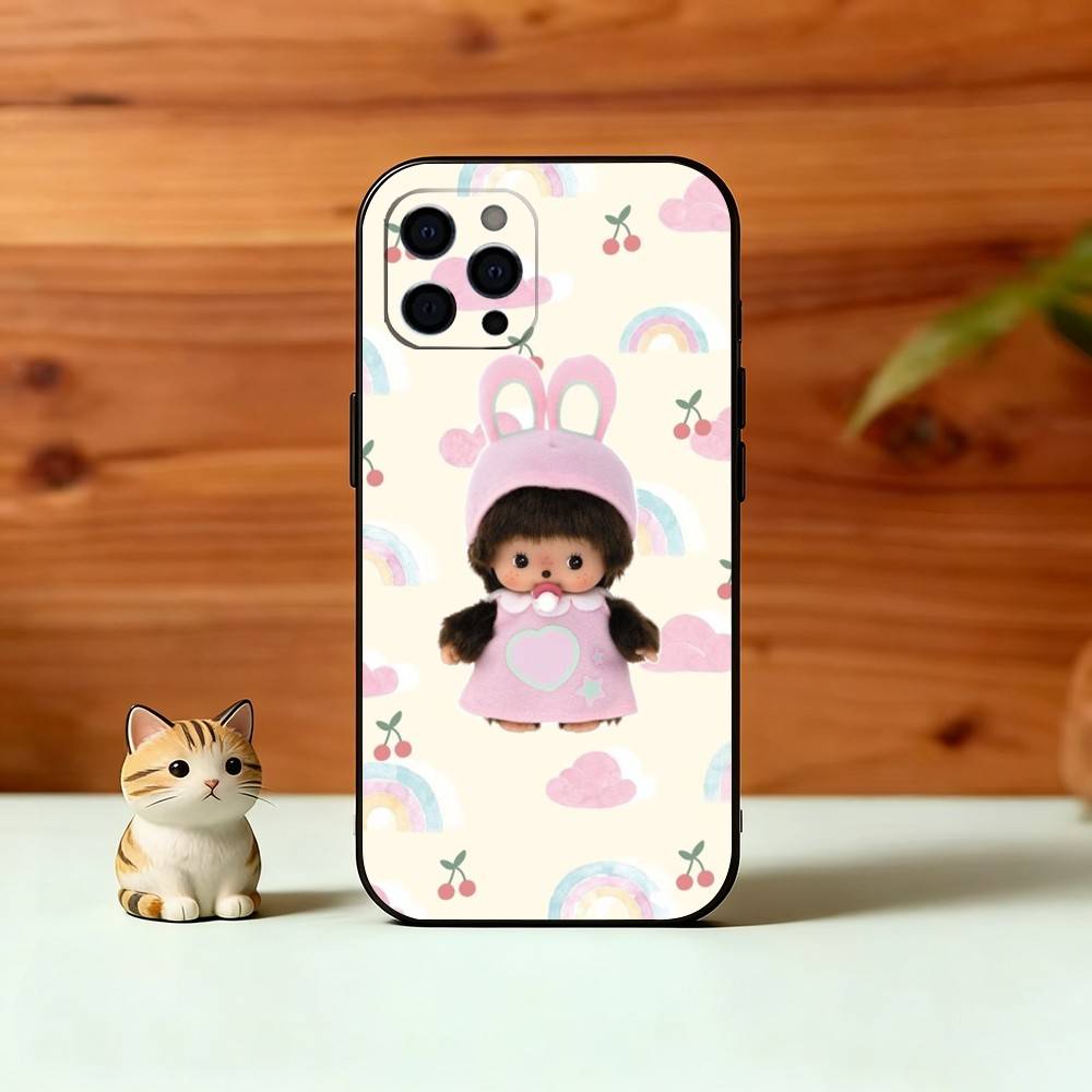 C-Cute M-monchhichis-s Phone Case Silicone Soft For IPhone 17 16 15 14 13 12 11 X XR Plus Pro Max Plus