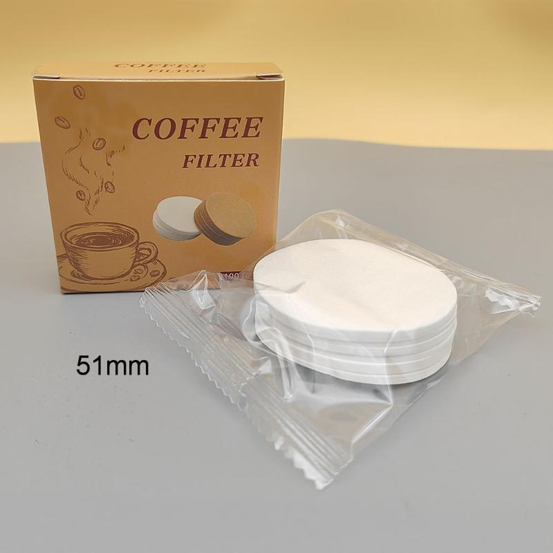100Pcs Espresso Paper Filters 51Mm 53Mm 58Mm Puck Screen For Delonghi Breville Portafilter Machine Tools Coffee Filter Paper