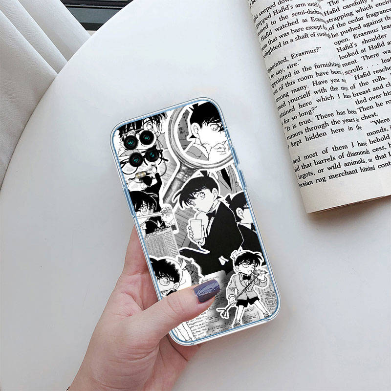 JO17 Detective Conan Phone Case for Motorola E22S E7 G6 G7 G8 G9 Plus Power Play G10 G20 G04 E30 E40 E22 E20 E13 G22 G23 G Stylus Play