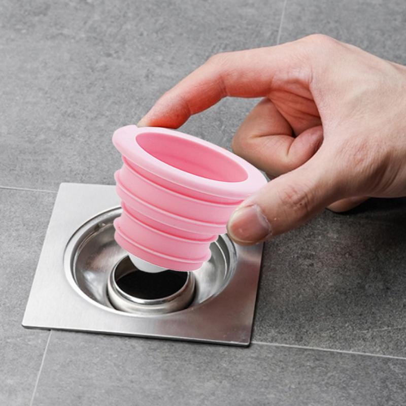 Silicone Bathroom Sewer Seal Ring Kitchen Sink Sewer Pipe Plug Washing Machine Anti-odor Leakage Floor Drain Connector Stopper