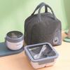 3pcs Lunch Box, Portable And Leak Proof Storage Box With Lid And Thermal Bag, Large Simple Food Storage Bag, For Back To School