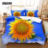 Sunflower Queen Bedding Set Duvet Cover Set Bedding Digital Printing Bed Linen King Size Duvet Cover Set Bedding Set