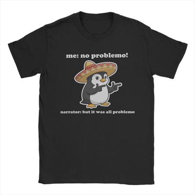 Ik Geen Problemo Verteller Maar Het was Allemaal Problemo Grappige Meme T-shirts Tops met Korte Mouwen Zomer Ronde Hals Oversized Kleding