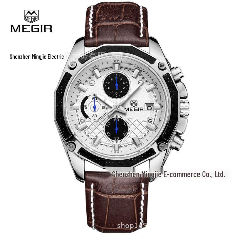 MEGIR 2015 Men s Fashion Multifunctional Business Casual Watch