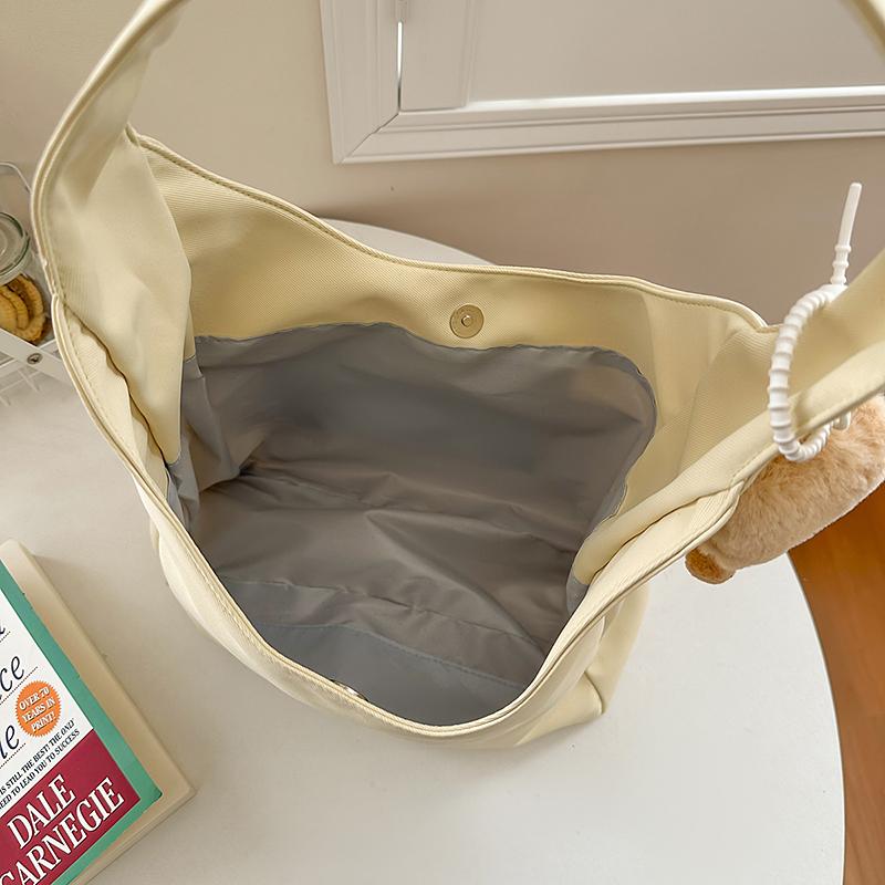 Portable Japanese Style Transparent Ita Bag for Women Large Capacity Canvas Tote Bag Casual PVC Lolita Handbag Daily