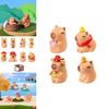 Adorable Capybara Figurine Resin Blind Box Desktop Decor Cartoon Style