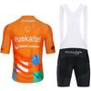 2025 Euskadi Cycling Team Jersey Pro Bike Jersey Bibs Shorts Set Ropa Ciclismo Men Women Summer Road Riding Maillot Jersey Pants
