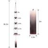 Japanese High-End Outdoor Metal Wind Chime: Clear Tone with 3 or 5 Bells