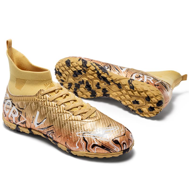 

Soccer Cleats for Mens Womens Soccer Shoes for Turf Indoor Footall Cleats High Ankle TF AG FG Soccer Athletic Boots Training Sneaker 36