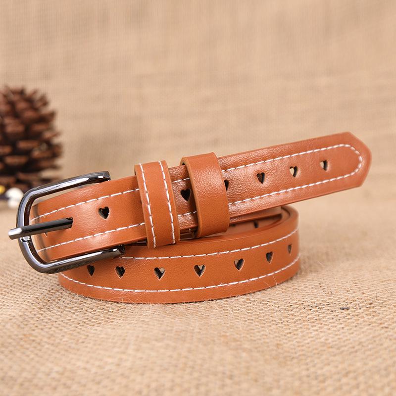 Belt Women Do Not Need To Punch Holes, The Whole Body Is Hollowed Out, Multi-Colored Simple Jeans Belt