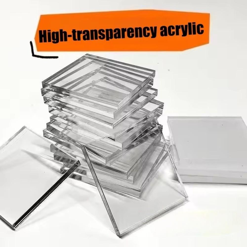 5pcs High Transparency Refrigerator Sticker Round Acrylic Photo Magnet  Home Decoration